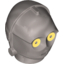 Набор LEGO C3-PO HEAD NO. 1003, Flat Silver