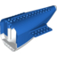 Набор LEGO Aircraft Fuselage Curved Aft Section with Light Bluish Gray Base, Голубой