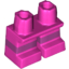 Набор LEGO Minifig Legs Short with Horizontal Magenta Stripes Pattern, Темно-розовый