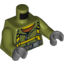 Набор LEGO MINI UPPER PART NO.3388, Оливковый