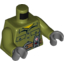 Набор LEGO MINI UPPER PART NO.3389, Оливковый
