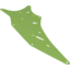 Набор LEGO LEFT, WING 220X89MM, NO.1, Sand Green