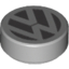 Набор LEGO Tile Round 1 x 1 with VW Logo print, Светлый сине-серый