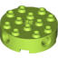 Набор LEGO Brick Round 4 x 4 with Holes, Лайм