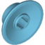 Набор LEGO Train Wheel Small, hole notched for wheels holder pin, Medium Azure