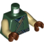 Набор LEGO MINI UPPER PART, NO. 3509, Темно-зеленый