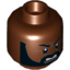 Набор LEGO MINI HEAD, NO. 2011, Красно-коричневый