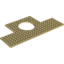 Набор LEGO PLATE 12X24 W/6X6 ROUND CUTOUT, Tan