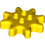 Деталь LEGO GEAR WHEEL Z8, W/ TUBE, W/O CLUTCH POWER, Не определен