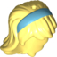 Набор LEGO Mini Doll, Wig, Straight, No. 4, Bright Light Yellow