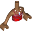 Набор LEGO Torso Friends - Halter Top with 1 Strap and White Accents - Necklace - Belt Dual Side Print - Medium Dark Flesh Arms with Hands - Moana, Medium Dark Flesh