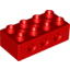 Деталь LEGO DUPLO HOLESTONE 2X4, ASS., Не определен
