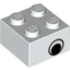 Деталь LEGO BRICK 2X2 WHITE DEC.EYES, Не определен