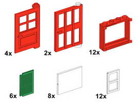 Набор LEGO 10044 Окна и двери