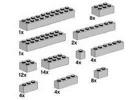 Набор LEGO 10145 Светло-серые кирпичики