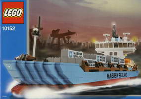 Набор LEGO 10152 Контейнерное судно Maersk Издание 2004 года
