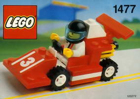 Набор LEGO 1477 Красная гоночная машина Номер 3