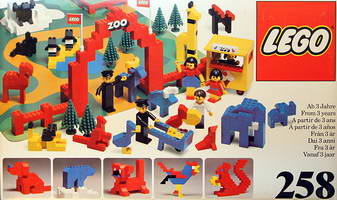Набор LEGO 258 Зоопарк со строительной пластиной