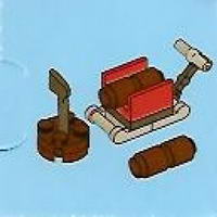 Набор LEGO 2824-13 Сани с дровами и топором