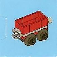 Набор LEGO 2824-20 Игрушечный красный вагон