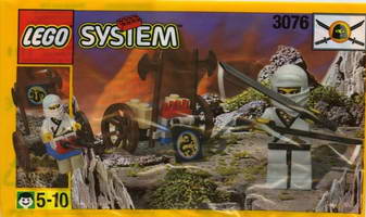 Набор LEGO 3076 Наступательная тележка белого ниндзя