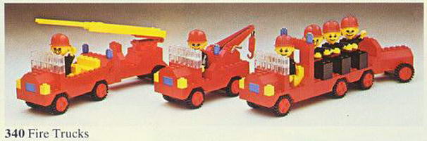 Набор LEGO 340-2 Пожарные машины