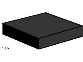 Набор LEGO 3492 Гладкие плитки 2 x 2, черные