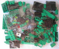 Набор LEGO Зеленые кирпичики для сборки поезда