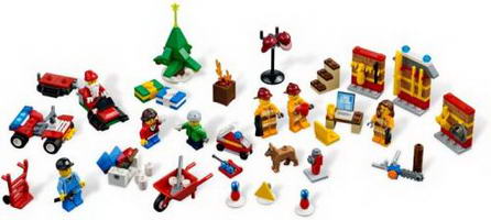 Набор LEGO Стена с пожарным инвентарем