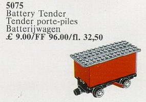 Набор LEGO 5075 Красный Вагон с Батарейным Отсеком