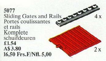 Набор LEGO 5077 Сдвижные ворота и рельсы