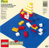 Набор LEGO 627 Строительная пластина, синяя