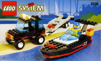 Набор LEGO 6596 Джип с Моторной Лодкой