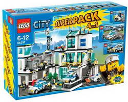 Набор LEGO 66257 Сити суперпак 4 в 1 (7235 7236 7741 7744)