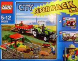 Набор LEGO 66358 Сити суперпак 3 в 1 (7634 7635 7684)