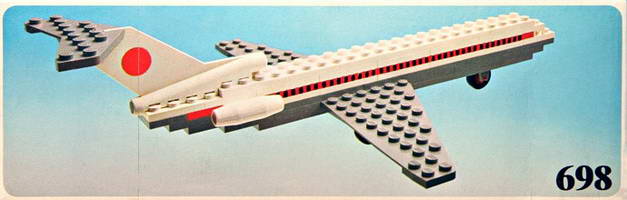 Набор LEGO 698 Самолет Боинг-727 (Японские авиалинии)