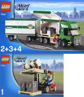 Набор LEGO 7733 Грузовой тягач и автопогрузчик