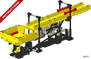 Набор LEGO MOC-0047 Большой круговорот мячиков: Конвейерная лента