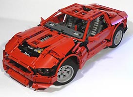 Набор LEGO MOC-0587 Красное спортивное купе V12