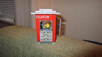 Набор LEGO MOC-0692 'Рикс' - норвежская телеофонная будка