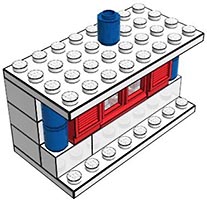 Набор LEGO MOC-0716 Полицейский участок