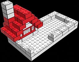 Набор LEGO MOC-0728 Дом с палисадником