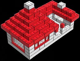 Набор LEGO MOC-0729 Дом с палисадником