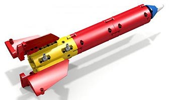 Набор LEGO MOC-1037 Ракета из панелей