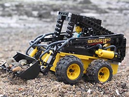 Набор LEGO MOC-1068 Мини-погрузчик с бортовым поворотом (пневатический Бобкэт)