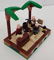 Набор LEGO MOC-1239 Пираты копают клад