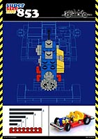 Набор LEGO MOC-1262 Спортивная машина с двигателем