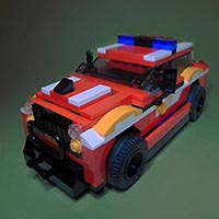 Набор LEGO MOC-1264 Пожарная машина