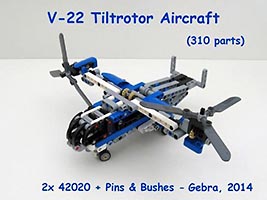 Набор LEGO MOC-1307 Винтокрыл V-22