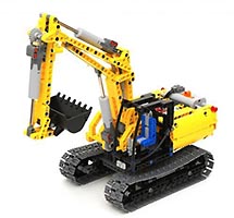 Набор LEGO MOC-1312 Моторный гидравлический экскаватор